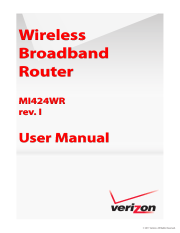 Actiontec Electronics LNQMI424WRI Wireless802.11b/g/n Broadband Home Router User Manual | Manualzz Actiontec Electronics LNQMI424WRI Wireless802.11b/g/n Broadband Home Router User Manual | Manualzz
