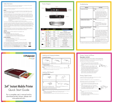 Alps Electric CWTK3201 PhotoPrinter User Manual | Manualzz