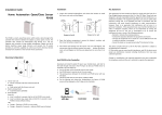 Grandex International 2AHDSPS430-01 Open/CloseSensor User Manual