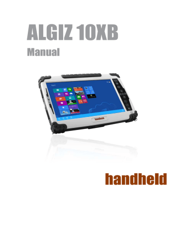 Handheld Group AB YY3-ALGIZ10XB RuggedTablet PC User Manual | Manualzz