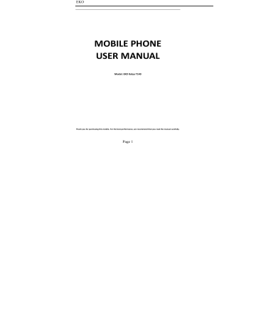 Interglobe Connection Corp 2AC7IT140 MOBILEPHONE User Manual | Manualzz Interglobe Connection Corp 2AC7IT140 MOBILEPHONE User Manual | Manualzz