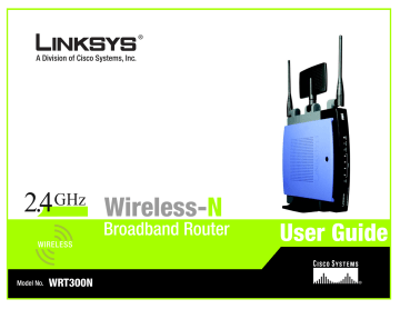 LINKSYS Q87-WRT300N Wireless-NBroadband Router User guide | Manualzz LINKSYS Q87-WRT300N Wireless-NBroadband Router User guide | Manualzz
