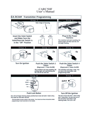 Nutek ELVMTBA CarAlarm Transmitter User Manual | Manualzz Nutek ELVMTBA CarAlarm Transmitter User Manual | Manualzz