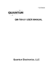 Quantun Electronics XMHQM-790-U1 TWO-WAYMOBILE RADIO User Manual