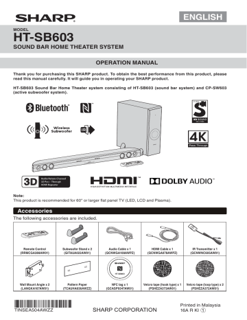 S&O ELECTRONICS (MALAYSIA) SDN. BHD. 2AB3N-CPSW603 ACTIVESUBWOOFER SYSTEM User Manual | Manualzz S&O ELECTRONICS (MALAYSIA) SDN. BHD. 2AB3N-CPSW603 ACTIVESUBWOOFER SYSTEM User Manual | Manualzz