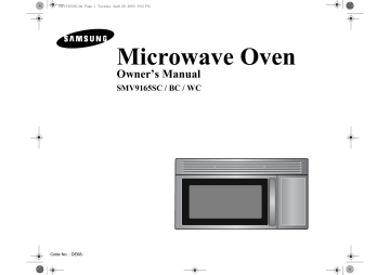 Samsung Electronics A3LSMV916N MicrowaveOven User Manual | Manualzz