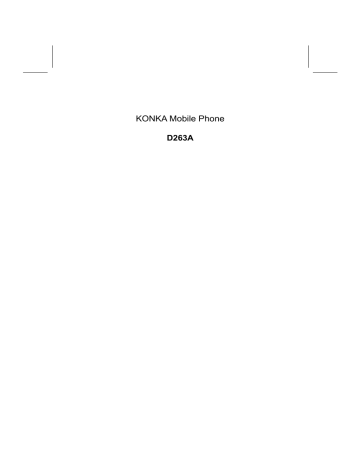 Shenzhen Konka Telecommunications Technology UT3KK263 850/1800/1900TRI-BAND HANDSET User Manual | Manualzz Shenzhen Konka Telecommunications Technology UT3KK263 850/1800/1900TRI-BAND HANDSET User Manual | Manualzz
