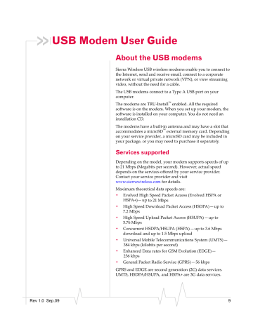 Sierra Wireless N7NU306 USBModem User Manual | Manualzz Sierra Wireless N7NU306 USBModem User Manual | Manualzz
