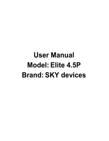 Sky Phone 2ABOSSKYELITE45P Smartphone User Manual | Manualzz Sky Phone 2ABOSSKYELITE45P Smartphone User Manual | Manualzz