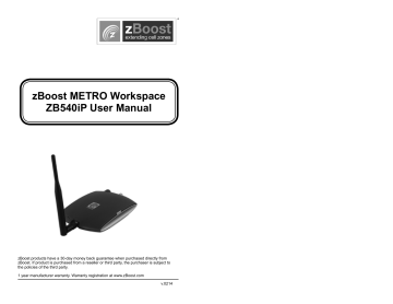 zBoost SO4ZB570-PCS-CEL Part20 Wideband Consumer Booster User Manual | Manualzz