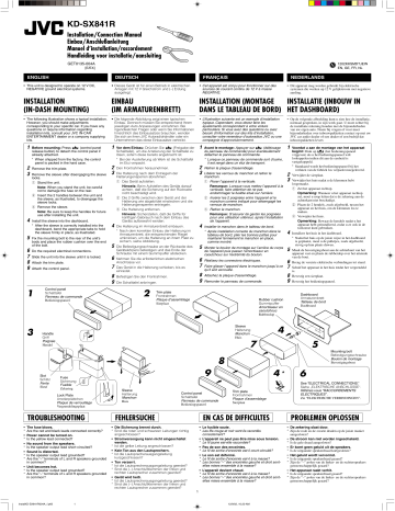 JVC KD-SX841R Installation & Connection Manual | Manualzz