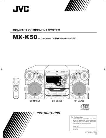 JVC MX-K50UU Instruction Manual | Manualzz JVC MX-K50UU Instruction Manual | Manualzz