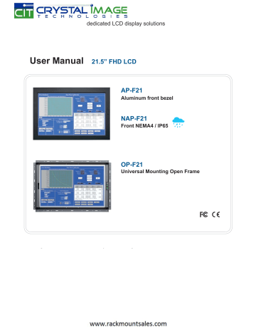 Crystal Image Technologies AP-F21, NAP-F21 User Manual | Manualzz Crystal Image Technologies AP-F21, NAP-F21 User Manual | Manualzz