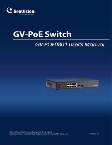 Geovision Gv Poe User S Manual Manualzz