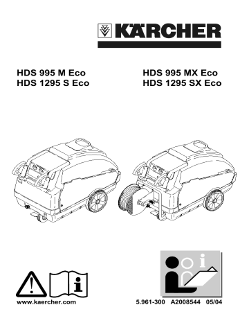 Kärcher HDS 1295-4 SX Eco High pressure washer Operating instructions | Manualzz Kärcher HDS 1295-4 SX Eco High pressure washer Operating instructions | Manualzz