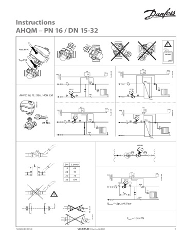 Danfoss Amv Ahqm Pn Dn Operating Instructions Manualzz