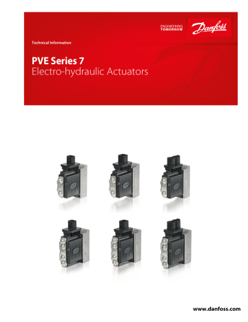 Danfoss PVG 120 Electrical Actuators PVE Series 7 User Guide Manualzz