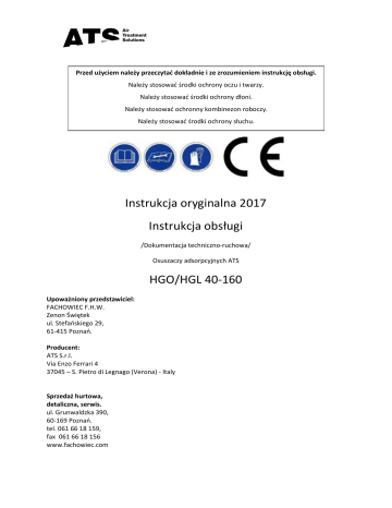 ATS HGL 40, HGL 80, HGO 40 Instruction And Maintenance Manual | Manualzz ATS HGL 40, HGL 80, HGO 40 Instruction And Maintenance Manual | Manualzz