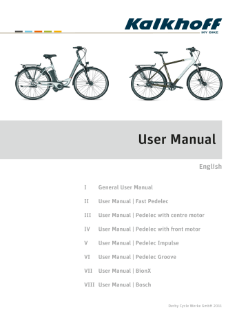 Kalkhoff Derby Cycle Werke GmbH 2011 User Manual | Manualzz
