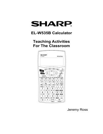 Sharp EL-W535B Calculator User Manual | Manualzz Sharp EL-W535B Calculator User Manual | Manualzz