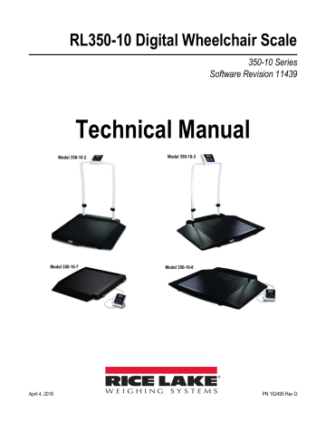 Rice Lake 350-10-2, 350-10-8 Technical Manual | Manualzz Rice Lake 350-10-2, 350-10-8 Technical Manual | Manualzz