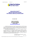 Butler Sun Solutions BT1-30-I-T, BT1-40-I-T Installation Manual