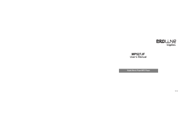 eroline MP527JF User Manual | Manualzz eroline MP527JF User Manual | Manualzz