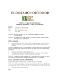 ElDorado OUTDOOR LIVING PRODUCTS 200 Installation Manual