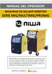 NIWA ProMIG-250 Manual de usuario