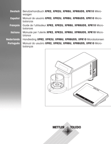 Mettler Toledo Xpr U Benutzerhandbuch Manualzz