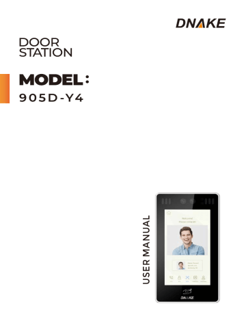 Dnake 905D-Y4 User Manual | Manualzz Dnake 905D-Y4 User Manual | Manualzz