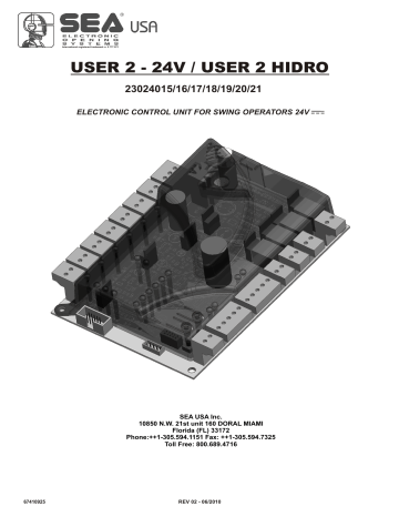 SEA USA USER 2 - 24V Manual | Manualzz SEA USA USER 2 - 24V Manual | Manualzz