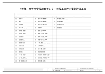 仮称 交野市学校給食センター建設工事の内電気設備工事 Manualzz