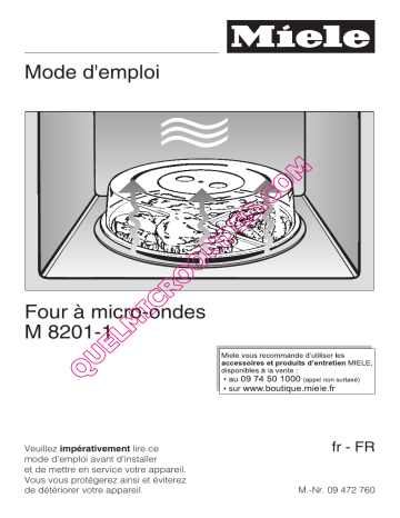 Mode d`emploi Four à micro-ondes M 8201-1 | Manualzz