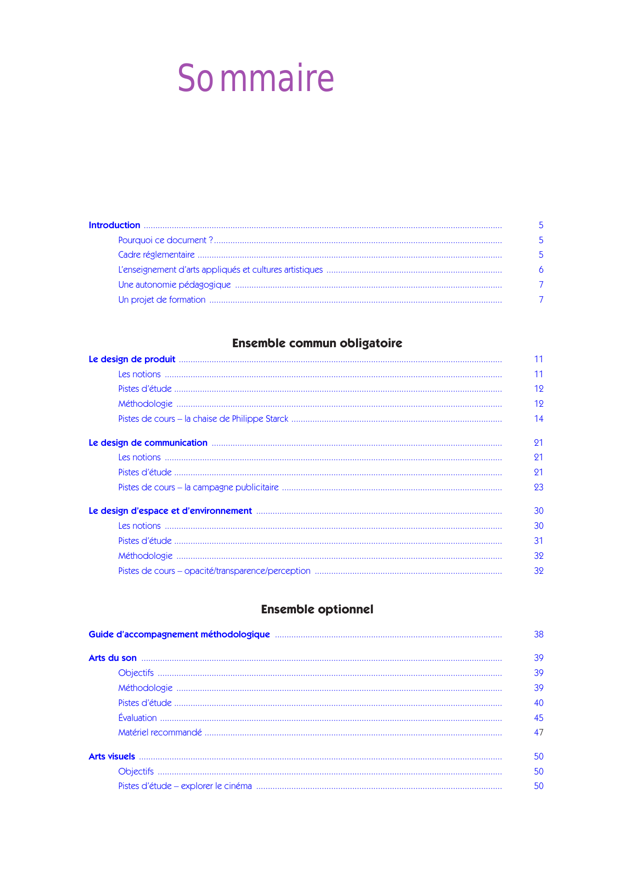 Livret D Accompagnement Du Programme D Arts Appliques Et Cultures Manualzz