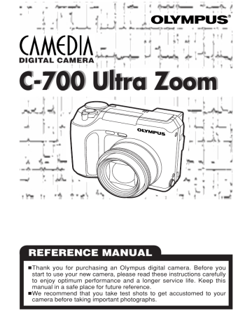 Olympus Camedia C-700 Ultra Zoom Reference Manual | Manualzz