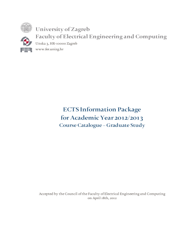 Ects Information Package For Academic Year 2012 2013 Course Catalogue Graduate Study Manualzz Ects Information Package For Academic Year 2012 2013 Course Catalogue Graduate Study Manualzz