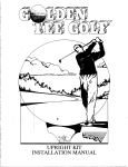 STRATA GOLDEN TEE GOLF Upright Installation Manual | AI Chat &amp; PDF