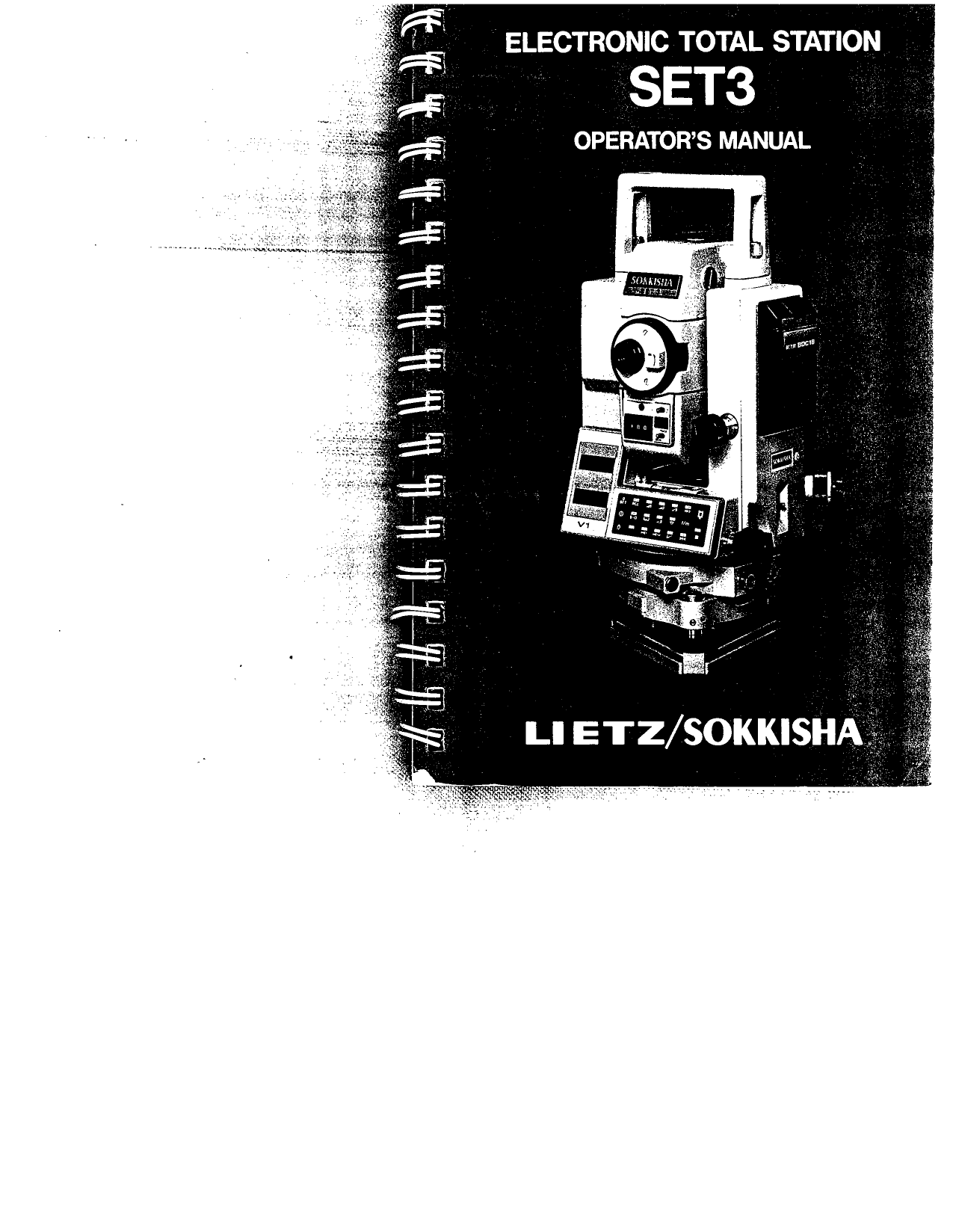 Sokkia SET Total Station Owner's Manual | Manualzz