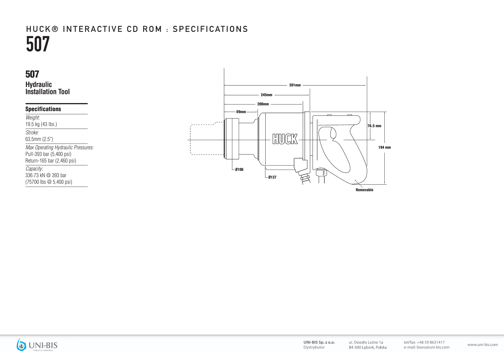HUCK® INTERACTIVE CD ROM SPECIFICATIONS Manualzz