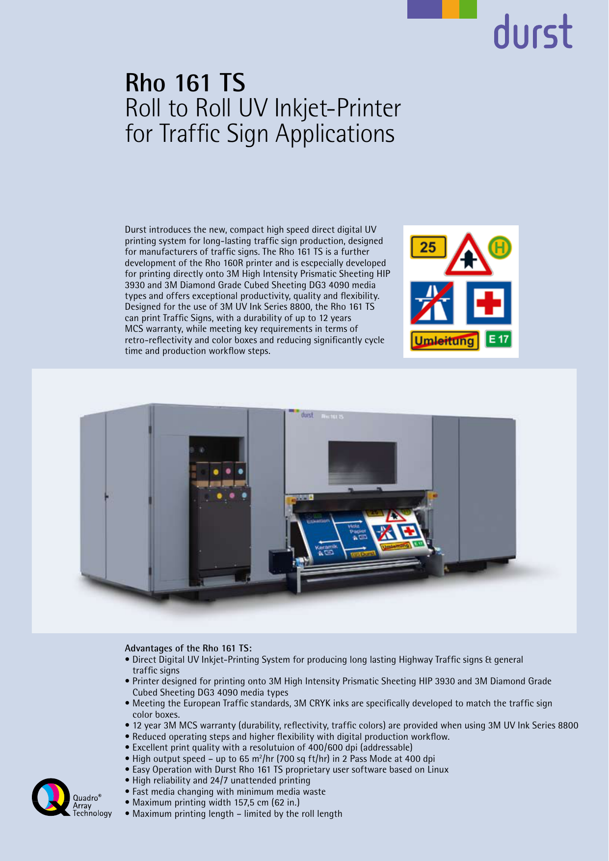 Durst | User manual | Rho 161 TS 