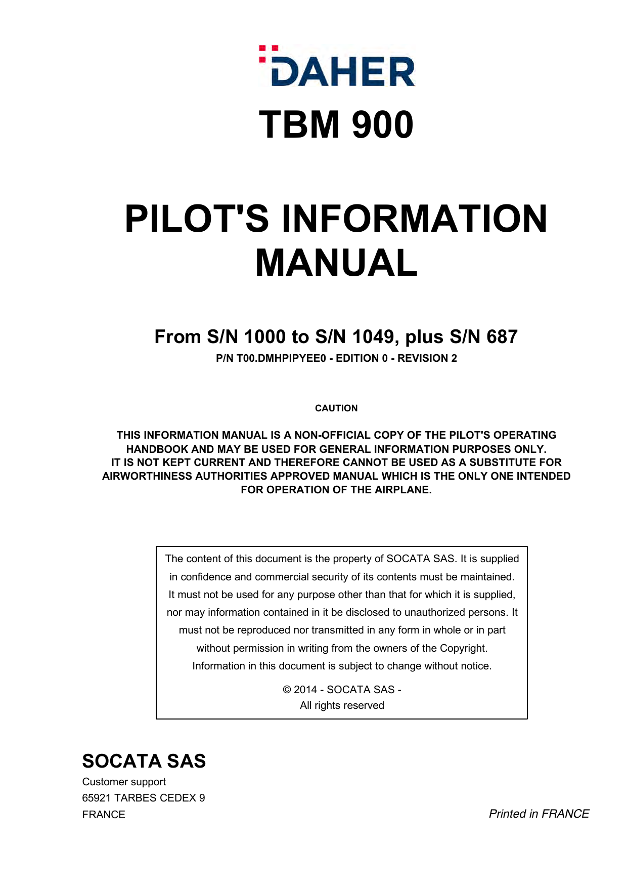 Dahe R Socata Tbm Tbm700 Tbm850 Tbm900 Ground Air Inlet Plug Other Aviation Engines Bennysberries Motors