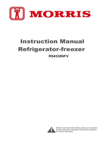 Morris R94530NFV 4D SBS REFRIGERATOR Instructions Manual | Manualzz