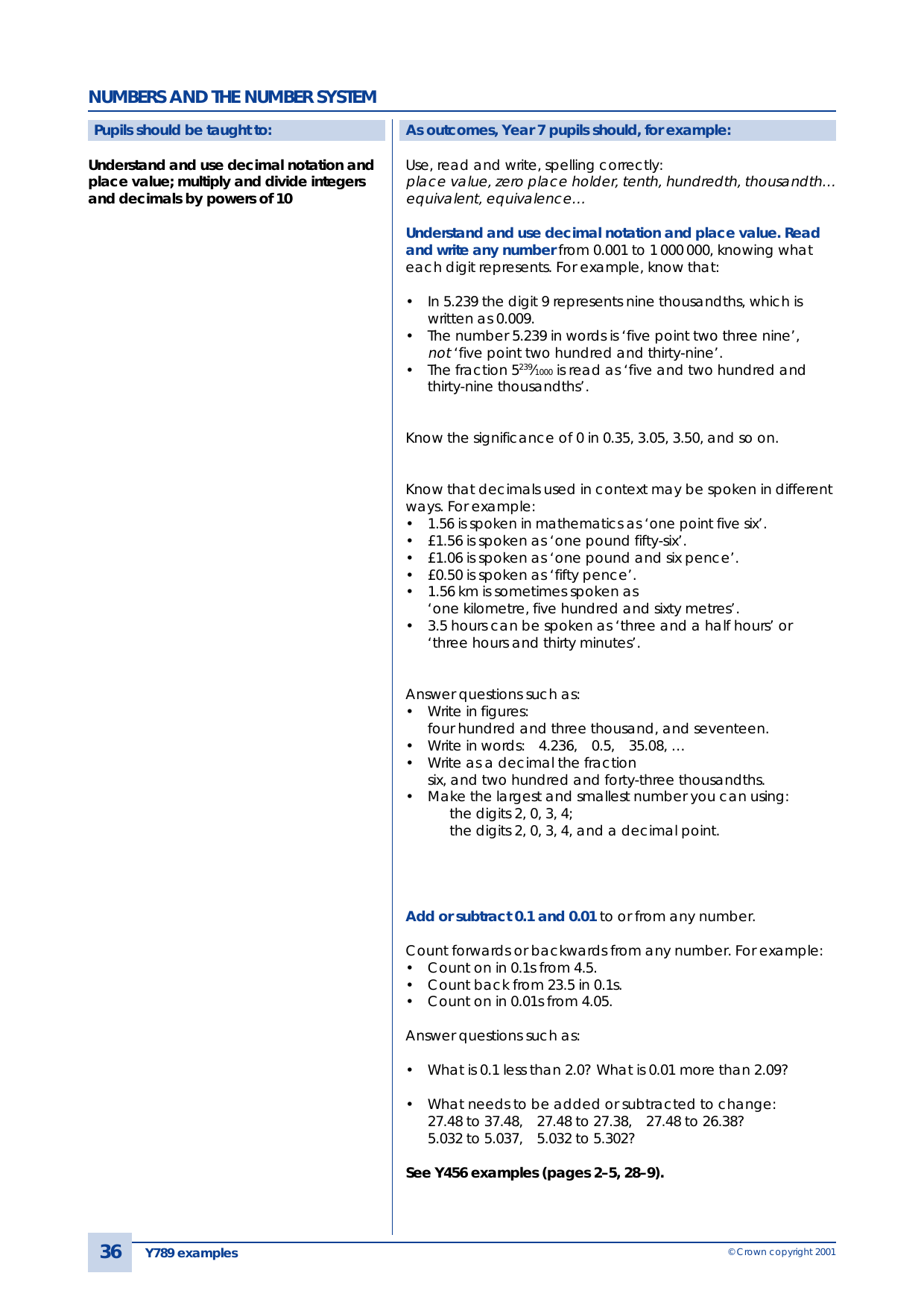 Place Value Ordering And Rounding Integers Powers And Manualzz