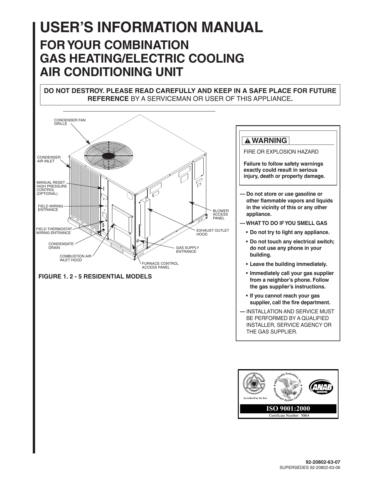 Ruud RGEA14048AJT08XAAAJA Classic® Series 4 Tons 14 SEER R410A Two