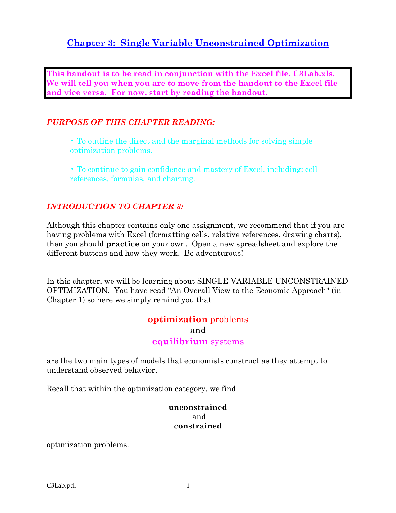 Pdf t l charger constrained and unconstrained optimization in economics