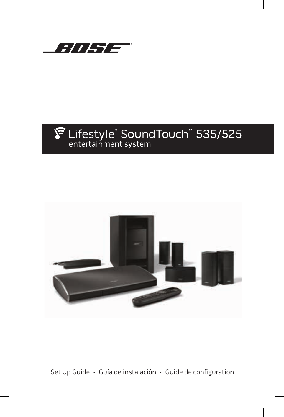 Bose Lifestyle SoundTouch 535 Installation guide Manualzz