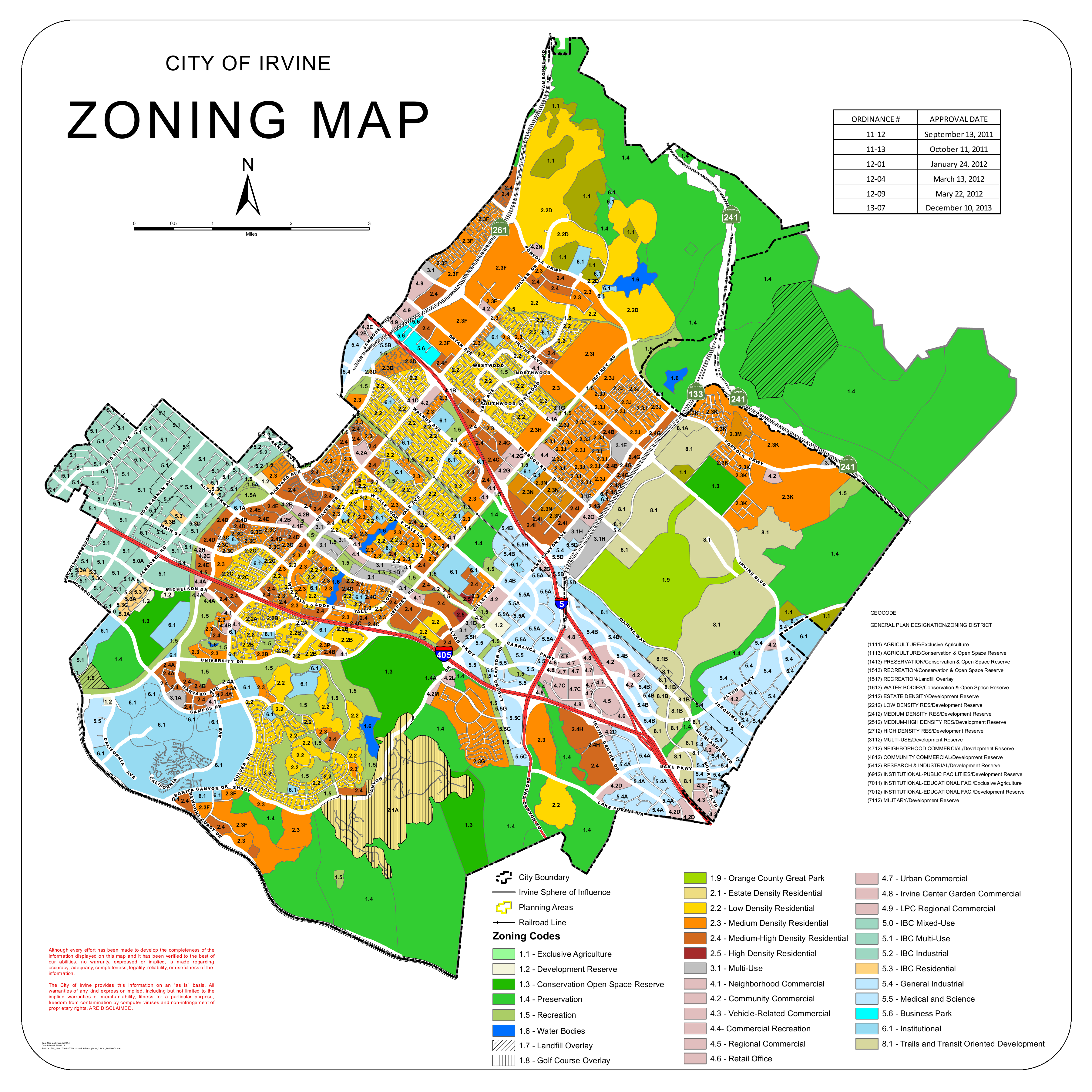 City Of Irvine Map Zoning Map - City Of Irvine Website | Manualzz