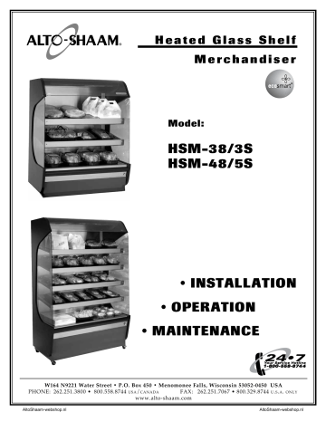 HSM-38/3S HSM-48/5S • InstallatIon • operatIon • MaIntenance | Manualzz