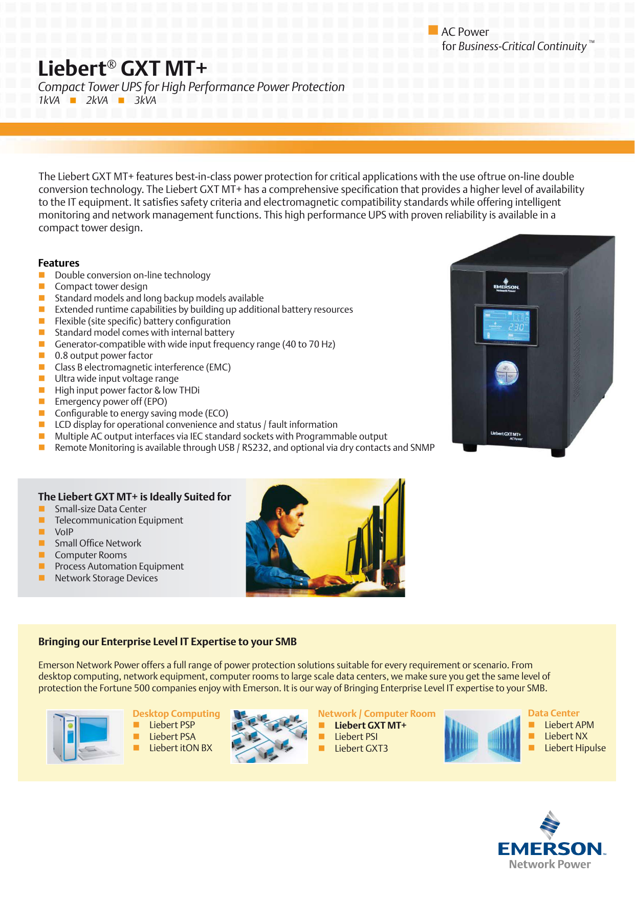 Emerson Ps1500rt3 230 Uninterruptible Power Supply Ups Manualzz